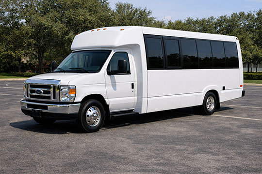 18-passenger minibus available for charter in Madison, MS
